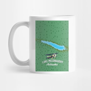 Lake McConaughy Nebraska travel map Mug